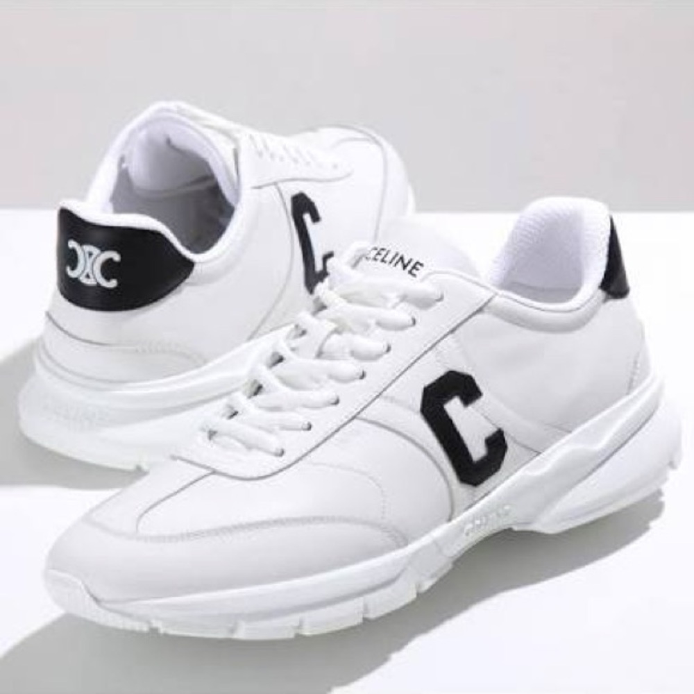Celine  Classic White Sneakers